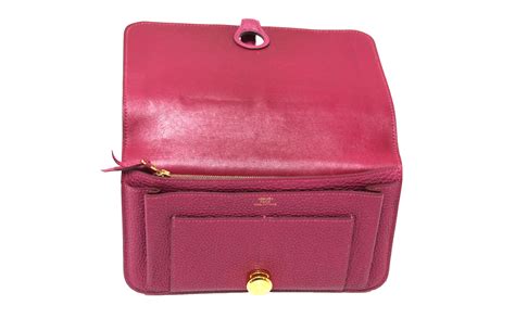 Hermès Dogon Pink Leather Wallet Authentic 